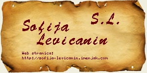 Sofija Levičanin vizit kartica